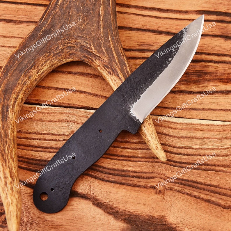 1095 High Carbon Steel Hand Forged BLANK BLADES, Blank Knives, Handmade Hunting Knife Blank Blade, Knife Making Project Supplies for Men USA bild 3