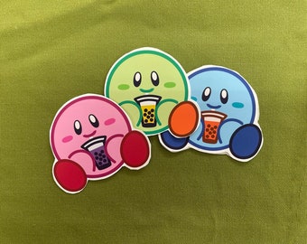 Kirby Boba Sticker