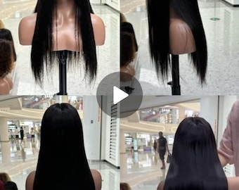 2x6  Frontal lace wig Vietnam Bone straight 22 inches Super Double Drawn 300% Density