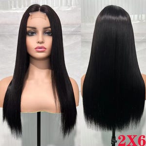 2x6  Frontal lace wig Vietnam Bone straight 22 inches Super Double Drawn 300% Density