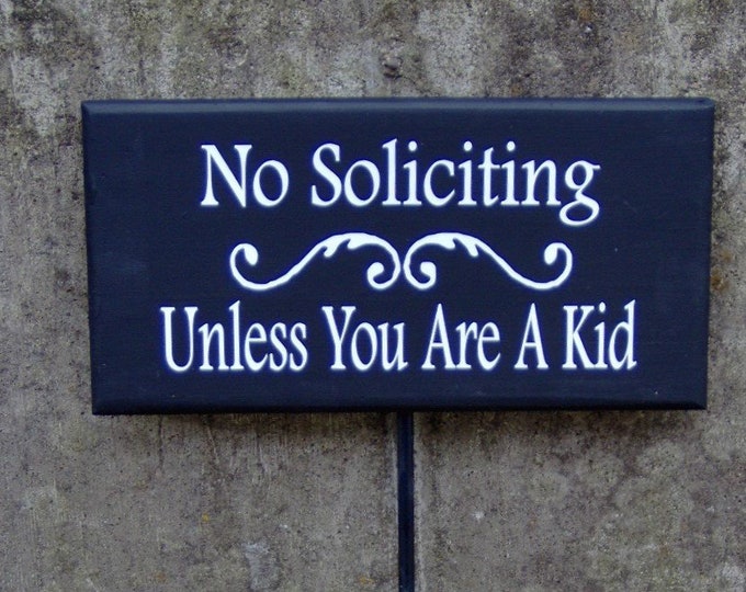 Signs No Soliciting