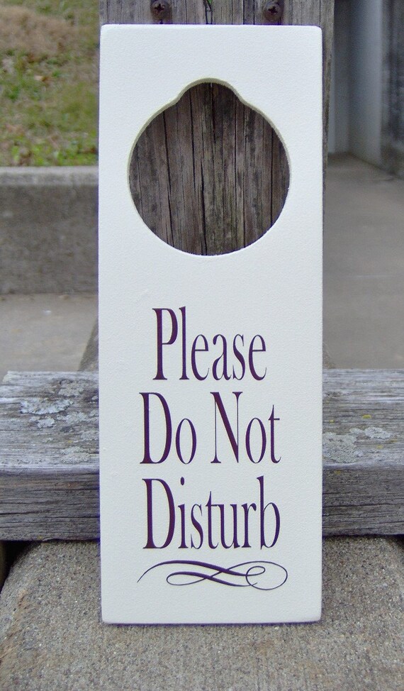 Please Do Not Disturb Door Knob Hanger Office Sign Business Sign Supplies Wood Vinyl Farmhouse Style Health Wellness Massage Grand Opening