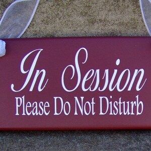 In Session Please Do Not Disturb Wood Vinyl Sign Door Hanger Therapy ...