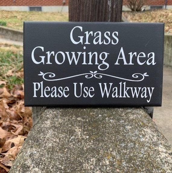 Please Use Walkway Keep Off Grass Signage for Homes and Businesses Property Management Decor for Yards Lawns Landscapes