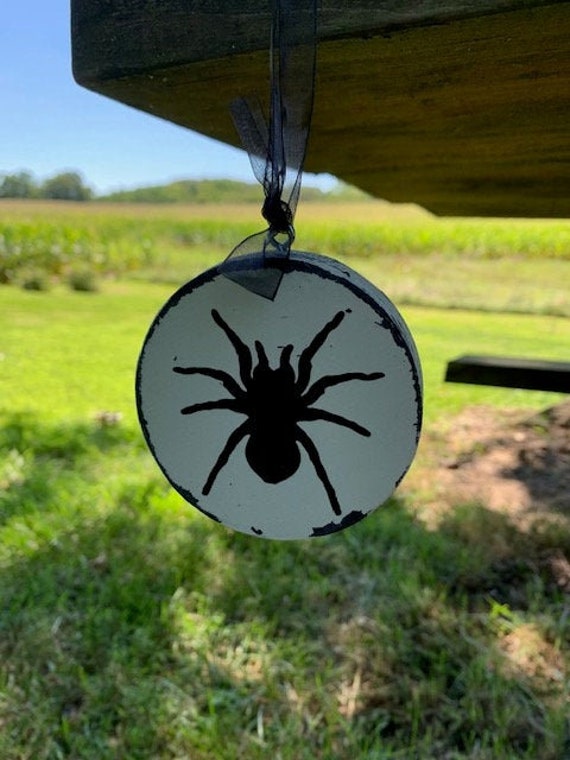 Spider Ornaments For Halloween Tree Decorations or Add To Gift Packages Baskets Rustic Fall Home Decor