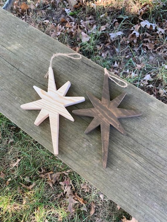 Star Wooden Tree Natural Wood Ornament Handmade Christmas Gift Ad To A Package Wreath Centerpiece Mantel Seasonal Holiday Decorations Home