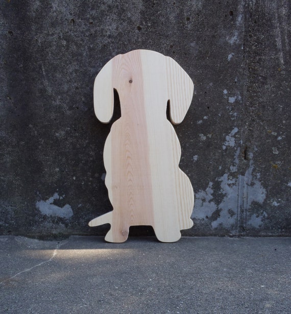 Dog Wood Unfinished Wooden Cutout Shape DIY Make Take Arts Craft Supplies Raw Materials Wood Blank Board Cut Out Ready To Paint Home Accent