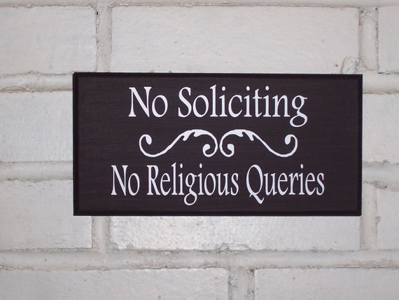 No Soliciting Signs For Home No Soliciting No Religious Queries Wood Vinyl Signs For Business Residential Door Decor Yard Signs House Porch