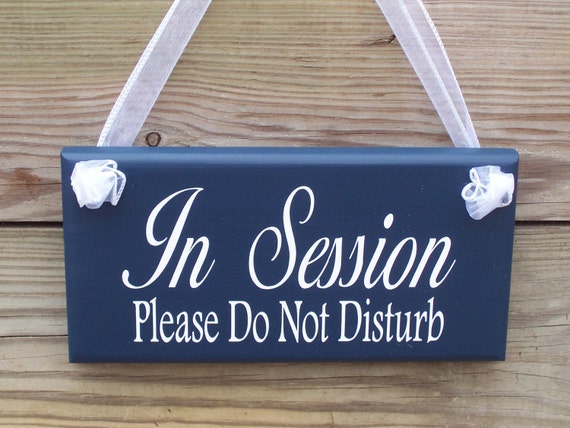 In Session Sign Please Do Not Disturb Wood Vinyl Sign Business Door Hanger Home Office Wooden Door Hanger For Shops Boutiques Salons Therapy