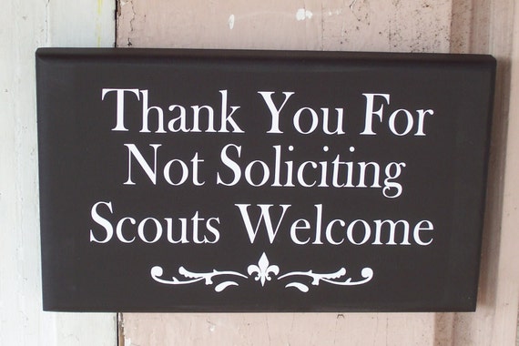 Front Door Decor Thank You For Not Soliciting Welcome Wood Hanging Sign for Door or Wall Porch Entrance Sign Outdoor Garden Yard Art