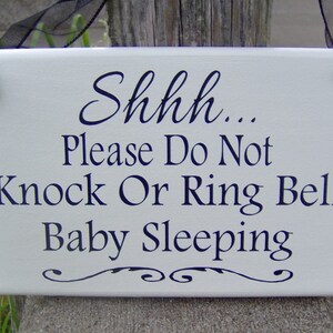 CHDITB Baby Sleeping Hanging Door Sign, Do Not Knock or Ring The Bell Wood Plaque Price in India - Buy CHDITB Baby Sleeping Hanging Door Sign, Do Not Knock or Ring The