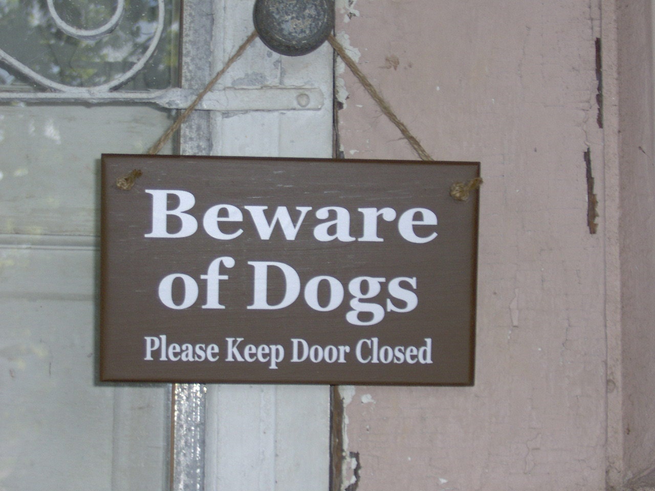 Beware of Dogs Please Keep Door Closed Wood Signs Vinyl Guard Etsy