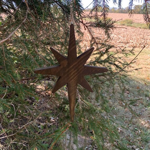 Star Wooden Tree Natural Wood Ornament Handmade Christmas Gift Ad To A Package Wreath Centerpiece Mantel Seasonal Holiday Decorations Home
