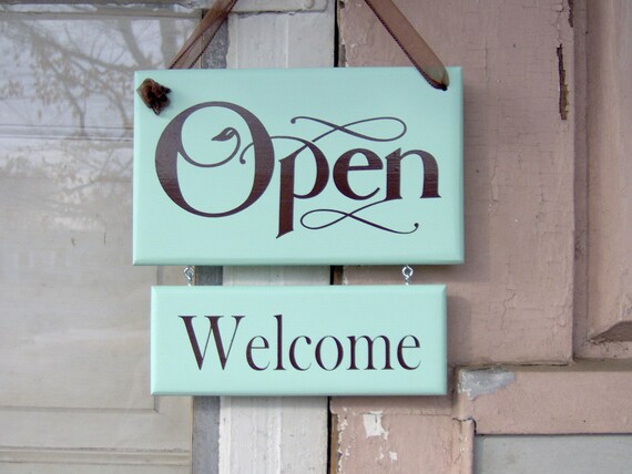 ショップサインWelcome／CLOSED