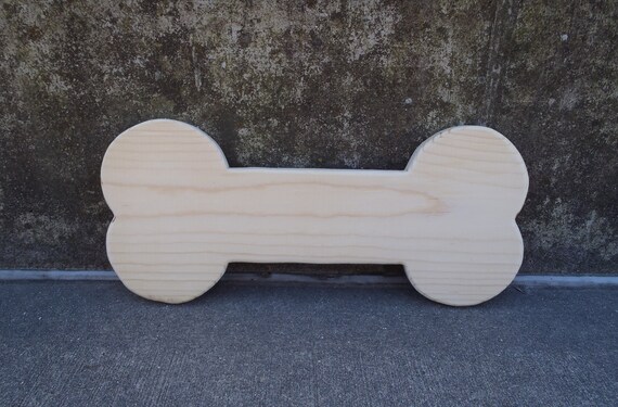 Sign Supplies Dog Bone Sign Wood Cutout Shapes Unfinished Material Blank Art for Do It Yourself Craft Projects DIY Blank Wooden Signs Ideas