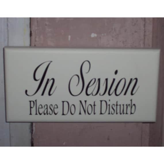 In Session Sign Please Do Not Disturb Wood Vinyl Sign Massage Therapy Sign Spa Salon Decor Counselor Office Decor Waiting Room Sign Door Art