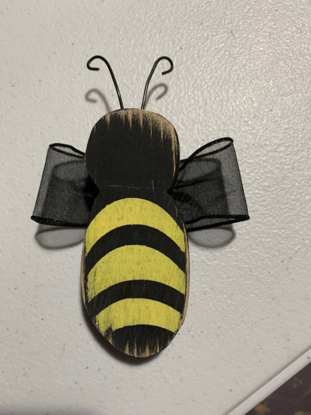 Bumble Bee Wooden Picks Floral Flower Arrangement Picks Centerpiece Picks Wreath Attachment