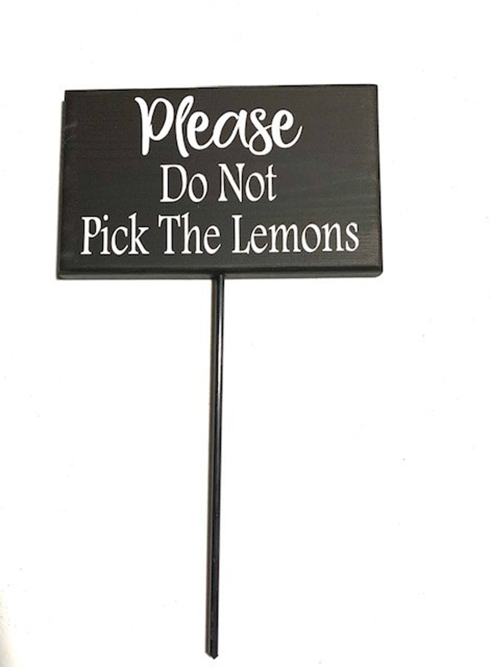Please Do Not Pick the Flowers Wood Vinyl Sign Flower Bed Etsy