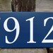 House Number Sign Wood Vinyl Sign Navy Blue Street Signs Wall - Etsy