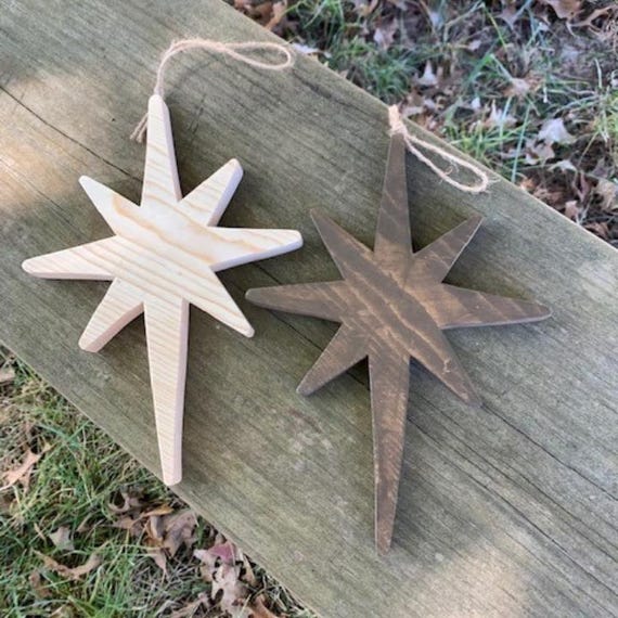 Christmas Ornament Stars Holiday Tree Decorations Hanging Ornaments for Gifts or DIY Craft Supply