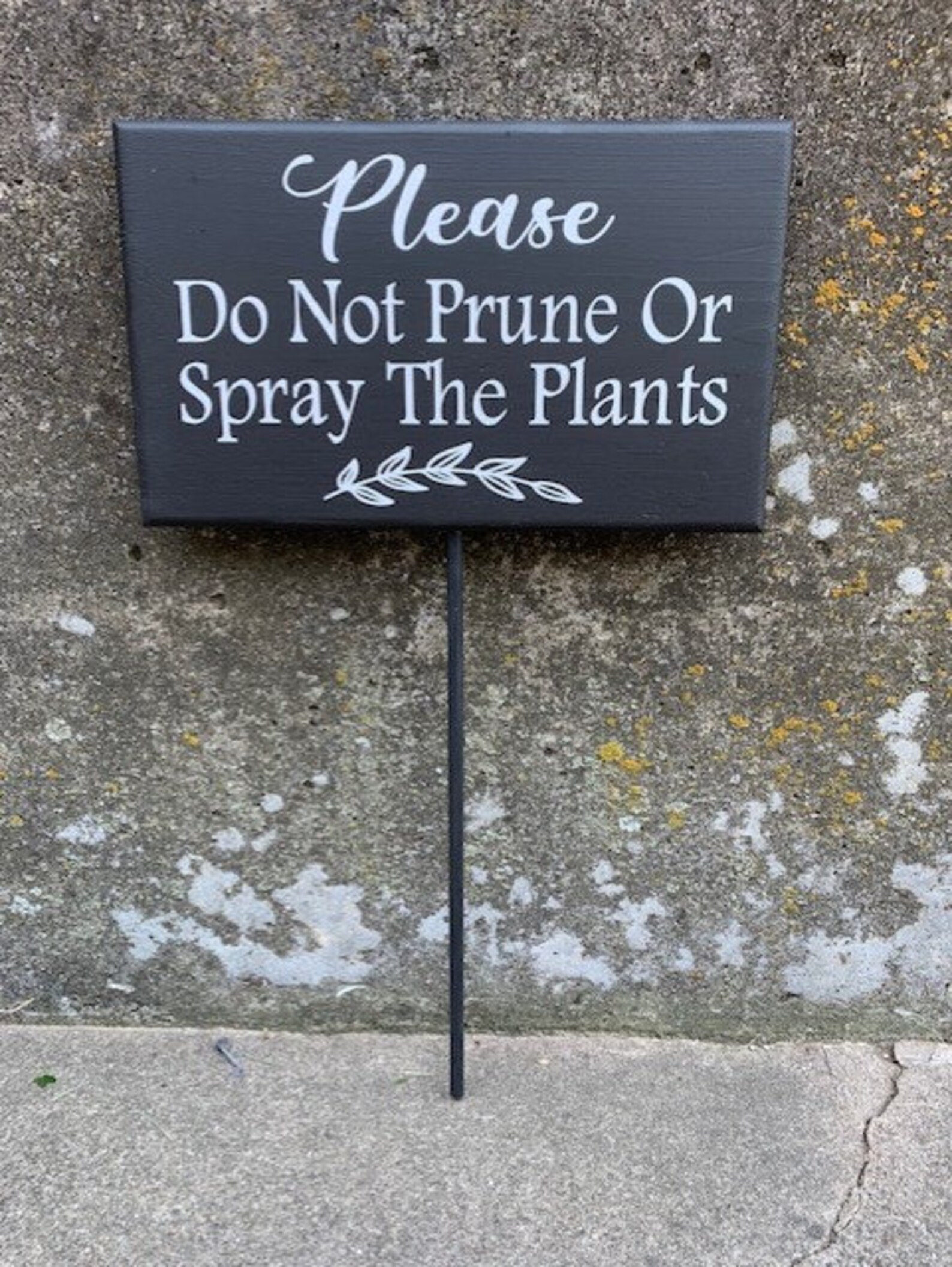 landscape-garden-signage-do-not-prune-spray-plants-wood-vinyl-etsy