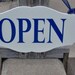 Open Closed Wood Vinyl Sign Reversible Business Sign Office Supplies ...