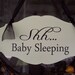 Baby Sleeping Sign Wood Vinyl Sign Nursery Door Hanger Sign New Mom ...