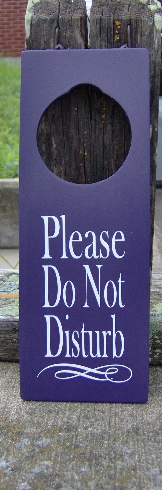 Please Do Not Disturb Sign for Door Knob Handle Wood Vinyl Handle Sign Professional Office Business Sign Waiting Room Sign Salon Spa Decor