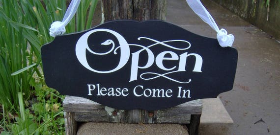 Open Please Come In Closed Please Come Again Open Closed Office Supplies Spa Salon Health Beauty Store Business Welcome Sign Business Sign