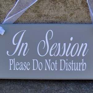 In Session Please Do Not Disturb Wood Sign Vinyl Office Supplies ...