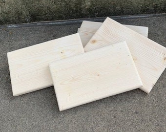 Craft Supplies Wood for DIY Craft Project Pine Board Unfinished Wood Blanks for Home or Business for Paint Your Own Signs Sold Sets of 5