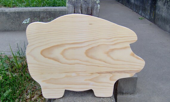 Pig Unfinished Wood Shape Cutouts Farm Barn Decor DIY Make Take Arts Craft Supplies Raw Materials Wood Blank Signs  Boards Paint Parties Art