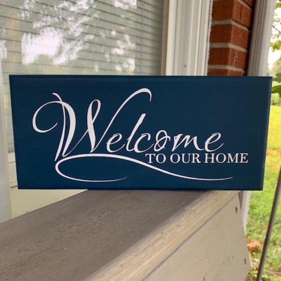 Welcome Signs for Your Home Custom Wood Door Decor for Lake House Beach or Cabin Personalized Front Door Signs Handcrafted Entryway Decor
