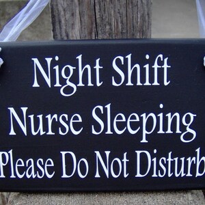 Night Shift Worker Sleeping Novelty Sign | Indoor/Outdoor | Funny Home  Decor for Garages, Bedroom, Offices | SignMission Decoration