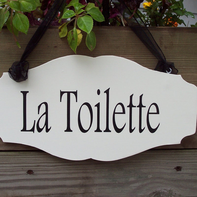 French Toilette Sign - Etsy