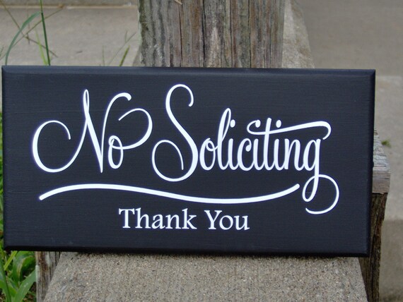 No Soliciting Sign Thank You Sign Retro Modern Front Door Decor for Everyday Garden or Yard Decoration Private Property Wood Vinyl Signs