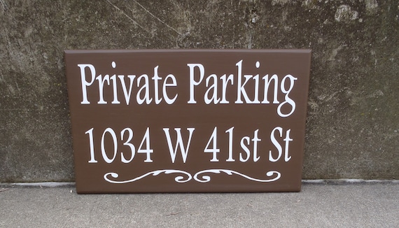 House Number Plaque Wood Vinyl Signs Private Parking House Number Sign Street Address Street Name Sign Outdoor House Signs Privacy Sign Yard