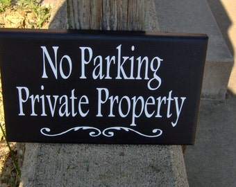 No Parking Private Property Sign Wood Vinyl Sign Driveway Sign Garage Sign Gate Sign Private Road Sign Outdoor Signs For Home Decor Yard Art