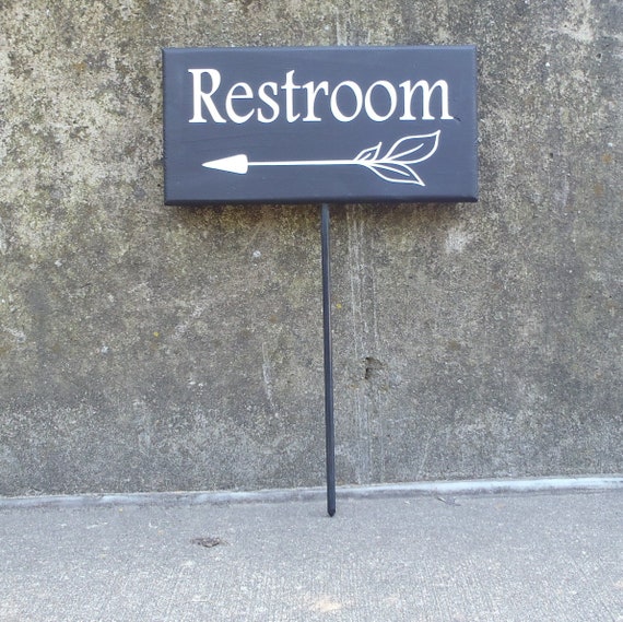 Customizable Directional Arrow Wooden Signs with a Stake for Home Gatherings Parties or Business Property Management