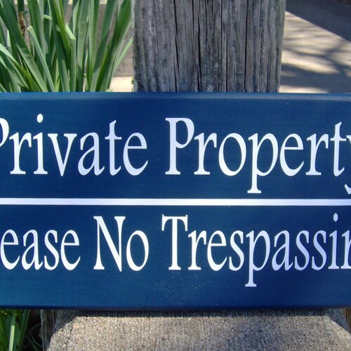 Private Property No Trespassing Warning Vinyl Sticker Decals 2pack 4" wide WS240 