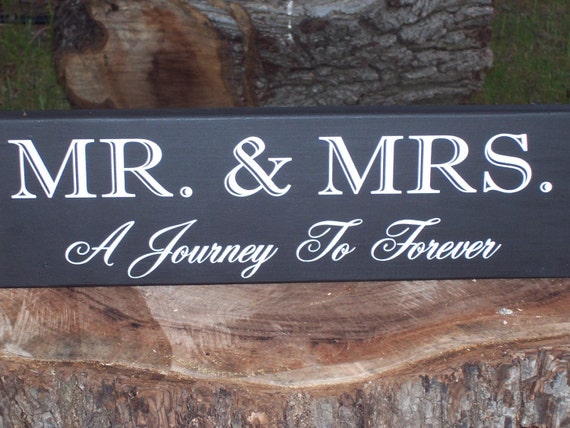 Couples Gift Sign Mr. Mrs. Sign Journey Forever Wood Vinyl Sign Anniversary Gifts For Couples Wedding Wall Art For Living Room Customization