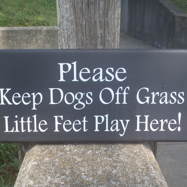 Picture of Keep Dogs off Grass - Etsy