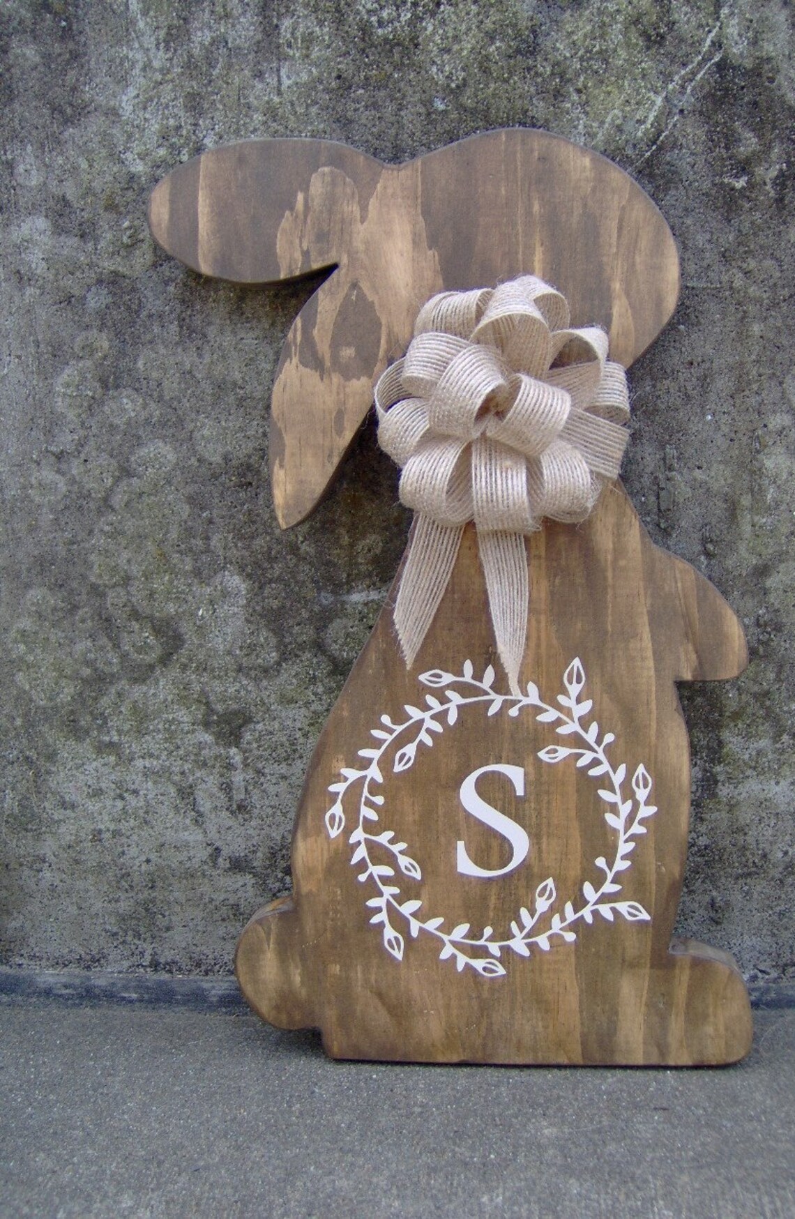 Farmhouse Spring Rabbit Door Decor or Seasonal Porch Wall - Etsy