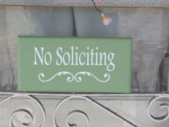 No Soliciting Sign for Home or Office Door or Wall Decor for Homeowners or Businesses Decorative Entrance Wall Hanging Wood Vinyl Signs