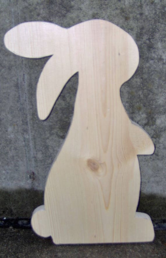 Bunny Rabbit Unfinished Wood Cutout Easter Holiday Decor DIY Make