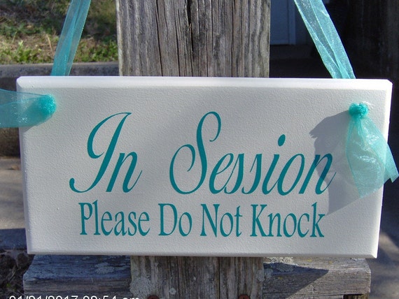 In Session Sign Please Do Not Knock Wood Vinyl Sign Door Hanger Massage Quiet Please Wait Office Supply Door Business Sign Health Wellness