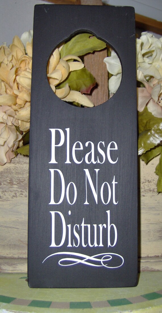 Please Do Not Disturb Door Knob Hanger Wood Vinyl Sign Office Sign Business Sign Supply Farmhouse Health Wellness Massage Grand Opening Sign