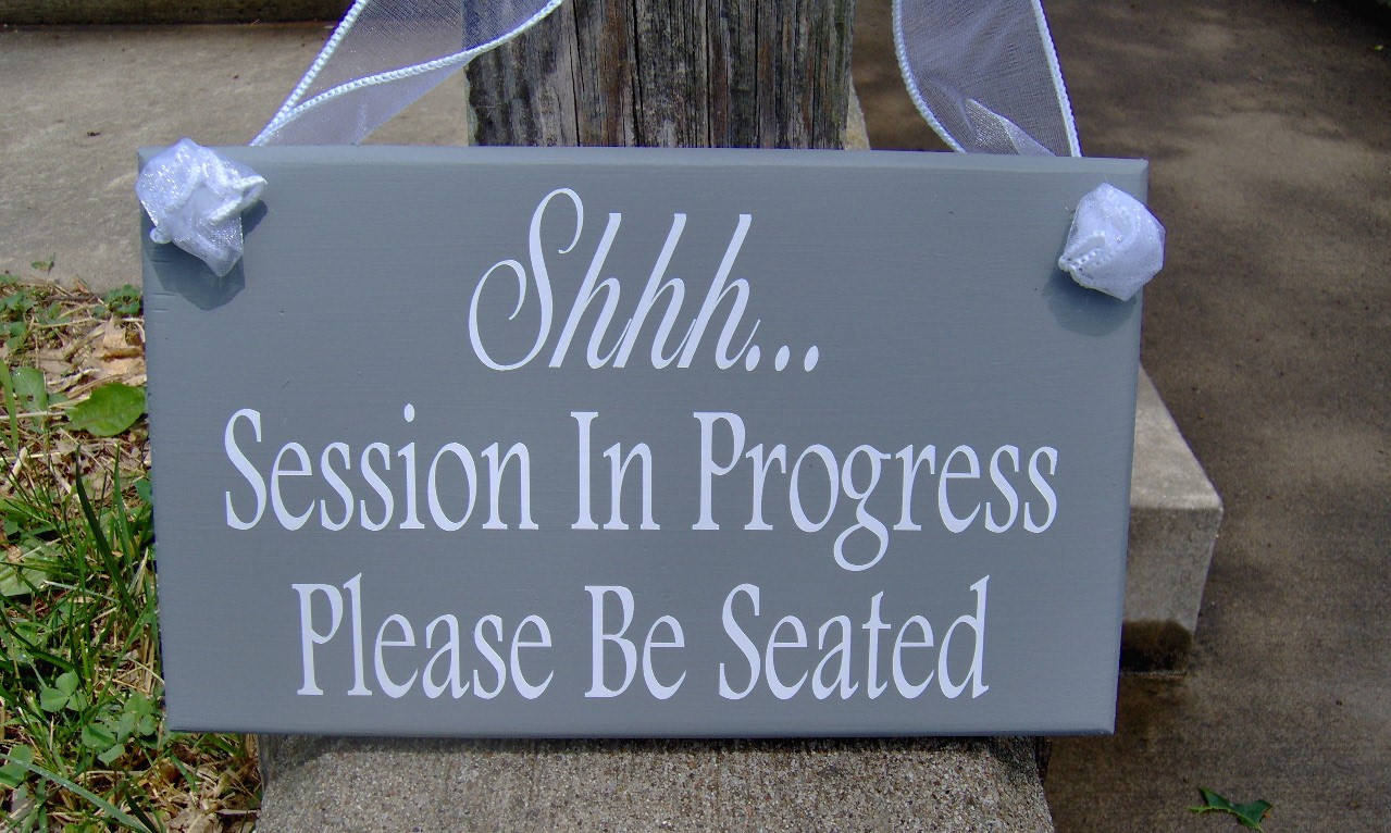 Session Therapy Office Door Sign for Professional Business  Decor Wooden Vinyl Plaque for Desk or Wall for Counselors Therapists Salons