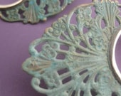Made to Order 10g tapered faux filigree blade hoop earrings FREE domestic shipping