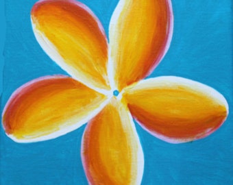 Plumeria Flower Print